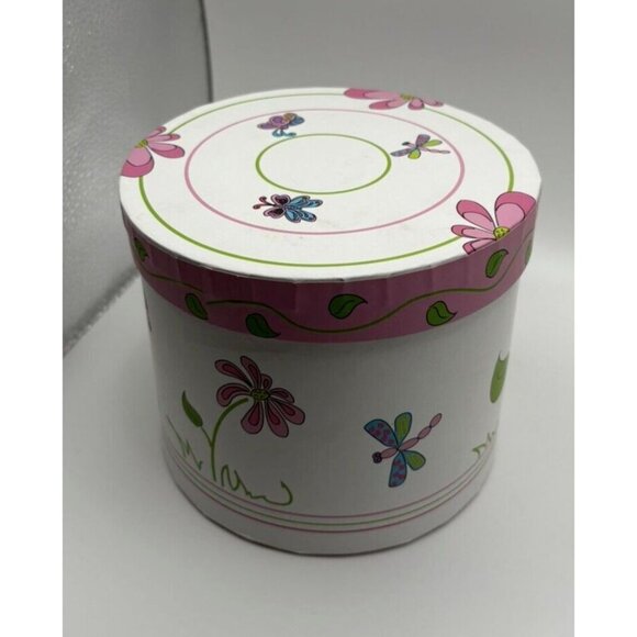 This Little Piggy Piggy Bank and box with Butterflies and Flowers New In Box - Picture 7 of 7